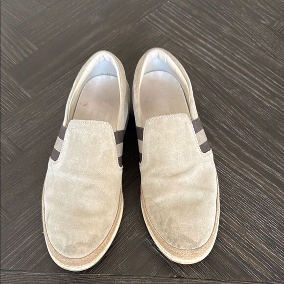Tod's Other - Tod's suede shoes, driver, tan, neutral, cream, spring, casual, slip on, luxury